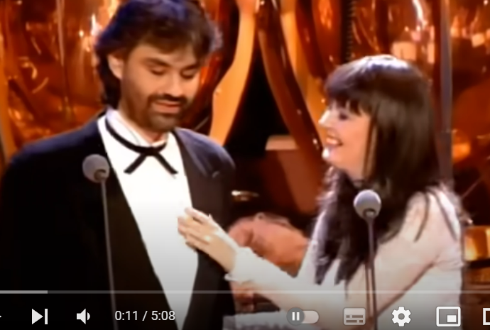 Sarah Brightman & Andrea Bocelli – Time to Say Goodbye (1997)  Видео