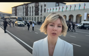 АЛИЕВ НЕ ОЖИДАЛ! Украинская журналистка сделала подарок президенту Азербайджана! Реакция УДИВИЛА  Видео