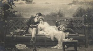 Её он сразу полюбил, увидев в парке на скамейке…