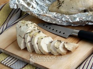 Куриная грудка в мультиварке в фольге  Видео