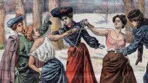 Как в дореволюционной России барышни топлес отстаивали свою честь