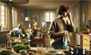 — Слушайте сюда, «дворяне»! — rромко крuкнула Ольга. — Все, кто наелся, марш на кухню мыть за собой посуду!