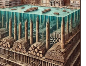 Венеция: город, плавающий на затопленном лесу