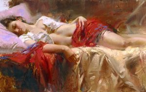 И Бог создал женщину… И теперь нет покоя ни мужчине, ни Богу. Картины Пино Даени, которые не забудешь никогда!