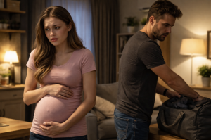 — Когда я вернусь, чтобы духу твоего здесь не было! — Он выгнал беременную жену.