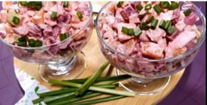 Альтернатива винегрету и селедке под шубой одновременною Финский салат с селёдкой  Видео