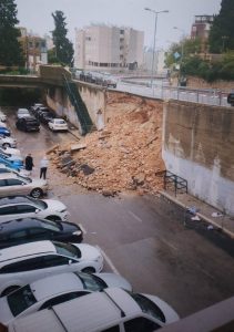 В Хайфе обрушилась опорная стена